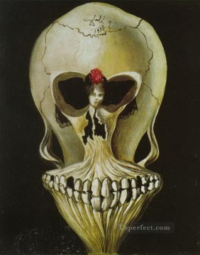 抽象的かつ装飾的 Painting - 死の頭のバレリーナ 超現実主義者